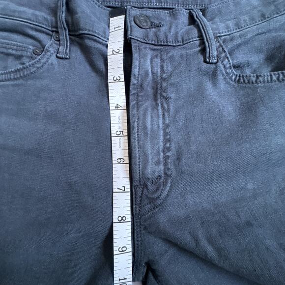 Mother The Insider Crop Step Fray Jeans Black So Far Gone 26 - Picture 12 of 15